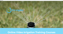 Desktop Screenshot of proirrigationtraining.com